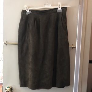 Suede skirt
